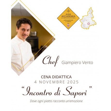 21/01/2025 Cena didattica con Chef Giovanni Allegro "LA SALUTE IN TAVOLA"