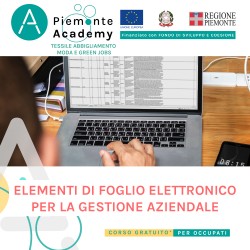 ELEMENTI DI FOGLIO ELETTRONICO GESTIONE AZIENDALE