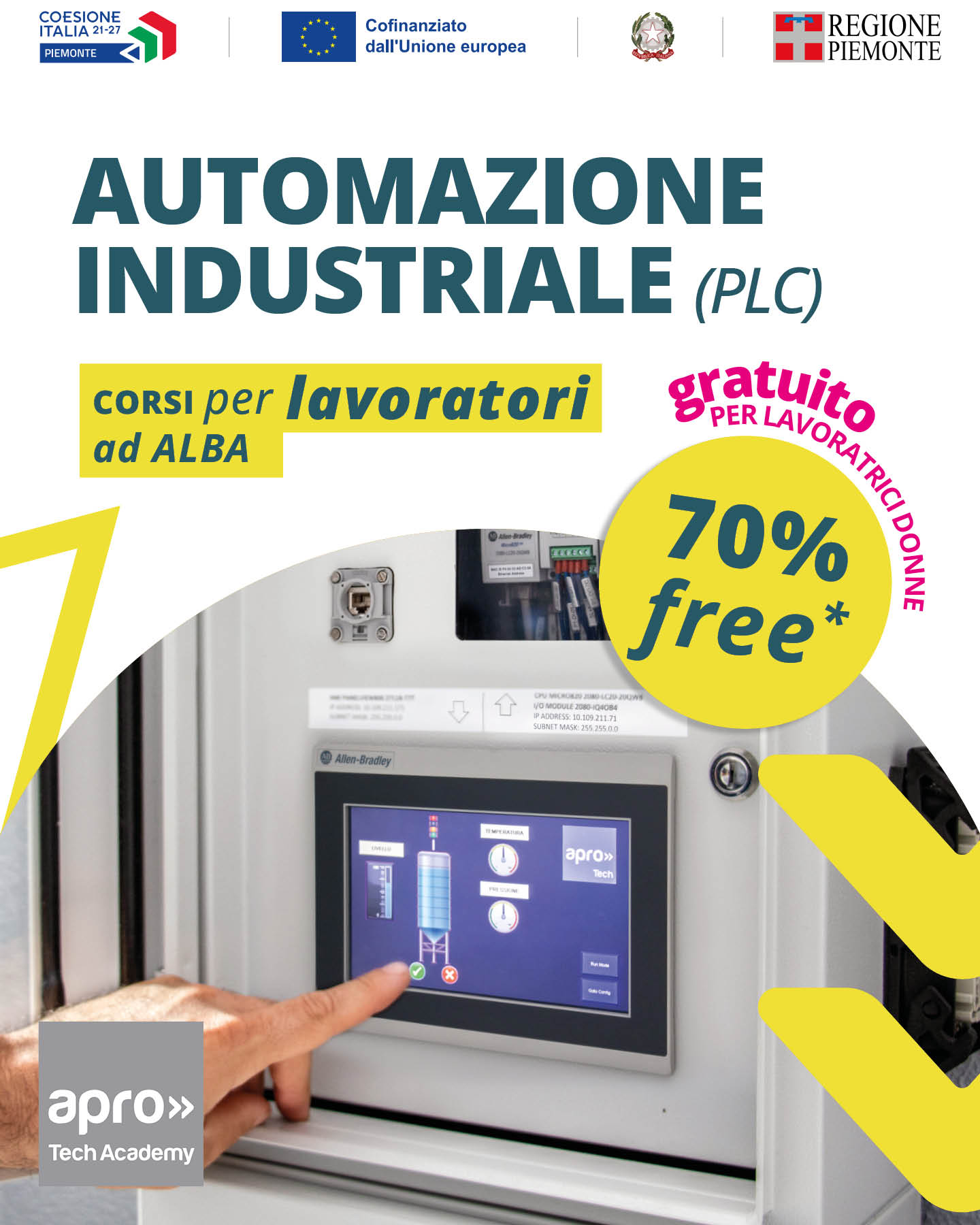 corso automazione industriale alba